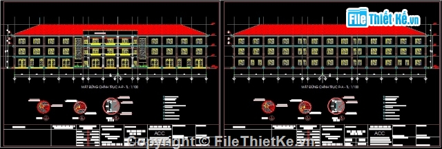 Bản vẽ trường dạy nghề KT 78x20.5m cao 3 tầng,bản vẽ thiết kế trường dạy nghề 3 tầng,Bản vẽ thiết kế trường dạy nghề 3 tầng KT 78x20.5